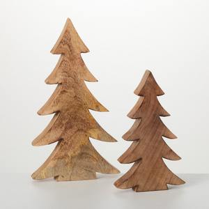El mejor conjunto de árbol de Navidad de madera natural, decoración ecológica para el hogar, elegante centro de mesa de temporada para celebraciones navideñas - Product Image 1