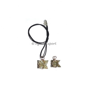 จี้คริสตัลเมอร์คะบาสตาร์ทำจากเงินพร้อมจี้หินอัญมณีบำบัด - Product Image 3