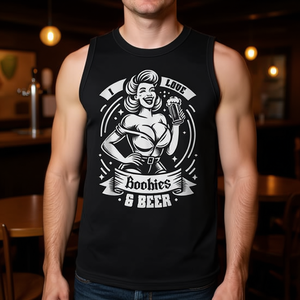 Camiseta de Manga Larga con Estampado Humorístico 'I Love Boobies and Beer', Producto Promocional - Product Image 3