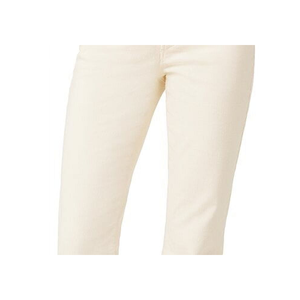 Jeans Bootcut in Corduroy a Vita Media Joe's Jeans Frankie, Doppio Strato, Beige Crema, in Denim Elasticizzato Traspirante, con Decorazione a Bottoni e Spacco Basso - Product Image 3