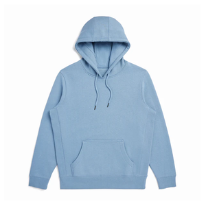 Pull à capuche pour homme, coupe classique, tricoté en coton/élasthanne, écologique, anti-plis, séchage rapide, respirant, couleur unie - Product Image 3