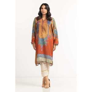 Chemisier imprimé en satin charmeuse et mousseline pour femme, motif léopard floral brodé, col montant, col à nœud, pour soirée formelle, taille XL - Product Image 1
