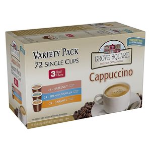 แคปซูลกาแฟโกรฟ สแควร์ คาปูชิโน่ รสชาติต่างๆ แบบเสิร์ฟเดี่ยว (แพ็ค 72 ชิ้น) - Product Image 2