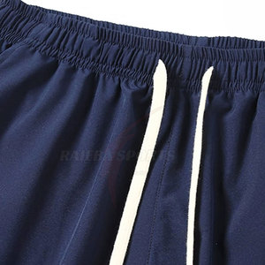 Shorts pour hommes confortables à taille élastique, respirants, style streetwear, en polyester/coton, dernier design, vêtements décontractés - Product Image 4