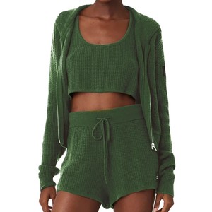 Trendy Look Womens Cropped Hoodie Zip Up Full Length Relax Fit Jacket With Hood - Product Image 2