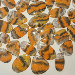 Cabujón de piedras preciosas sueltas de jaspe de abejorro de alta calidad, tamaño libre para joyería artesanal, piedra de cuarzo artesanal - Product Image 1