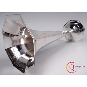 Vase à fleurs en métal couleur argent pour coin salon décor à la maison Vase en aluminium incassable debout fournitures artisanales - Product Image 2
