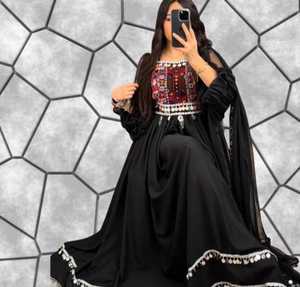 ชุดเดรสยาวสไตล์อัฟกานิสถานสำหรับผู้หญิงชุดเดรสยาวแบบลำลองมีพู่ประดับและประดับเหรียญแบบดั้งเดิมราคาถูก - Product Image 3
