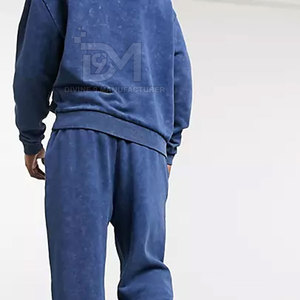 Chándal de lavado ácido para hombre Diseño personalizado Contraste de color Moda y ropa deportiva para el invierno Best Seller - Product Image 2