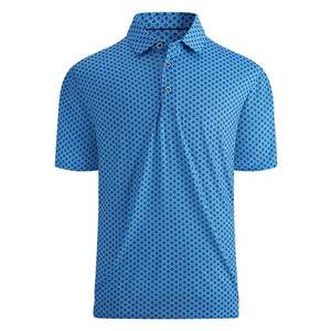 Camiseta clásica personalizada para hombre, manga corta de alta calidad, cuello de Color en contraste, secado rápido, poliéster de Golf/Tela de Jersey de algodón - Product Image 6
