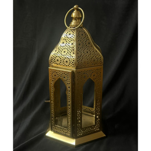 โคมไฟเทียนโลหะสไตล์โมร็อกโกสำหรับตกแต่งบ้าน2026เดือนรอมฎอน - Product Image 1