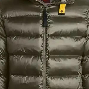 Chaqueta Acolchada de Invierno para Hombre, Color Sólido, con Logotipo Personalizado en la Parte Delantera, Impermeable y Transpirable, Rellena de Algodón, Venta al Por Mayor 2022 - Product Image 5