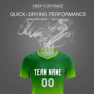 Conjunto de uniformes de fútbol personalizable-Colores y logotipo personalizados de secado rápido de alta calidad - Product Image 4