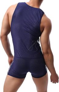 Singlet de musculation pour homme de haute qualité, décontracté, en polyester/coton, respirant, à séchage rapide, vêtements de sport - Product Image 2