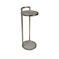 Table basse en métal de luxe moderne, écologique, faite à la main, de qualité supérieure, avec plateau en marbre antique, finition personnalisée, prix très bas