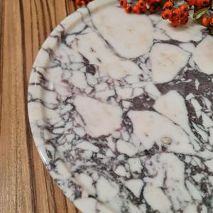 Bandeja de mármol de diseño redonda única con acabado elegante, ideal para servir el centro de mesa de decoración de tocador y una elegante pantalla de mesa - Product Image 2