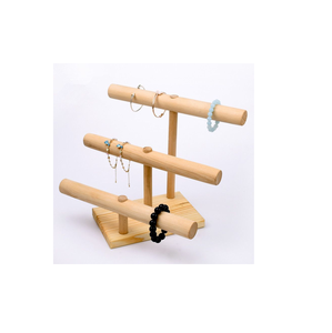 Hot Sale Multipurpose Metal Jewelry Tree Holder Handmade Wooden Base Stand for Displaying <b>Wood</b> <b>Jewellery</b> for Jewelry Boxes - Product Image 2