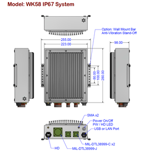 IP67 Waterproof IP67 Edge <strong>Embedded</strong> <strong>Computer</strong> in Stock! - Product Image 3