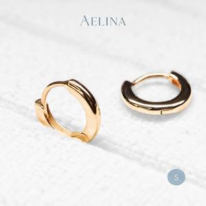 Pendientes de aro Signature Souri en oro rosa de 9K Diseño atemporal para todos los géneros para el glam diario y el regalo de fiesta - Product Image 5