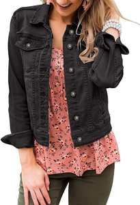 Veste en jean matelassée de style automne pour femmes, coupe-vent et légère, avec rembourrage, de HI 2026 - Product Image 2