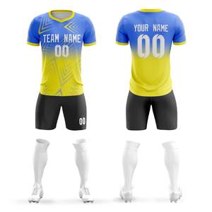 2024 maillot football haute personnalisable maillot de football ensemble de shorts hommes jeunes adultes haute impression meilleure qualité Sublimation abordable - Product Image 4