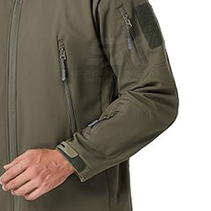 Veste tactique d'extérieur avec coutures renforcées, coupe-vent, imperméable et multiples poches pour l'équipement - Product Image 3