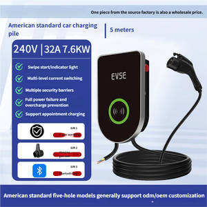 Chargeur de véhicule électrique portable 7,6 kW 9,6 kW 11,5 kW Type 1 Type 2 AC 40A Station de charge OEM ODM Charge rapide Véhicule à énergie nouvelle 110-400V - Product Image 3