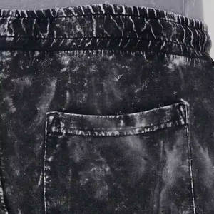 กางเกงขาสั้นเปล่าจํานวนมากแบบกําหนดเองกางเกงขาสั้นล้างกรดที่ด้อยยากแบบวินเทจผ้าฝ้ายเทอร์รี่ฝรั่งเศสกางเกงขาสั้นล้างกรดวินเทจ - Product Image 4