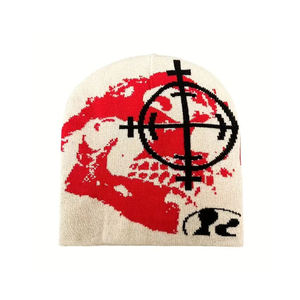 หมวกบีนนี่ดีไซน์ใหม่ พิมพ์ลายตามสั่ง หมวกไหมพรมอุ่นๆ - Product Image 1