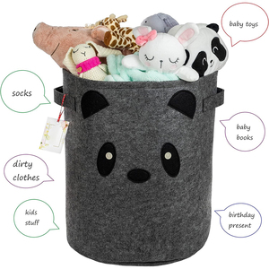 Il mio zoo animale di peluche cartone animato modello di animale pieghevole tessuto <span class=keywords><strong>in</strong></span> <span class=keywords><strong>feltro</strong></span> cubo cesto della biancheria <span class=keywords><strong>per</strong></span> giocattoli <span class=keywords><strong>per</strong></span> bambini - Product Image 3