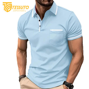 High Quality Men's for Polo Shirt Latest Design Breathable Casual Wear Low MOQ Customized Plus Size Customizable Options - Product Image 4