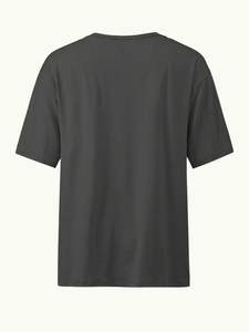 Camiseta de algodón 100% de gran tamaño personalizada para mujer, Jersey de alta calidad con logotipo bordado, patrón sólido de talla grande para verano informal - Product Image 2