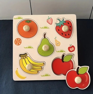 Nuevo distribuidor hecho a mano 3D de madera Scratch Learn Puzzle Board-Juguete de educación temprana inspirado en <span class=keywords><strong>Montessori</strong></span> para niños - Product Image 5