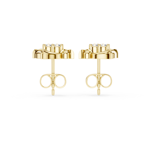 Boucles d'oreilles en argent S925 Modèles classiques pour femmes Boucles d'oreilles rondes à quatre griffes Boucles d'oreilles en moissanite Femme - Product Image 6