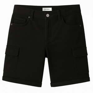 Demi-pantalon pour homme, short, coupe ajustée, style décontracté, vêtements de sport confortables pour l'été, travail en plein air, motifs solides. - Product Image 1