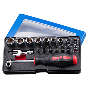 Kit d'outils à douille 25 pièces fournisseur OEM ODM Taiwan Outils de mécanicien Kit d'outils à main mécaniques - Product Image 5