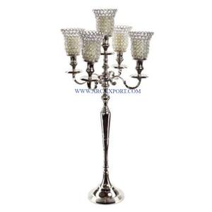 <b>Extra</b> <b>Large</b> Silver Ware Indoor Candelabra Home and Wedding Flooring and Table Top Decoration Candelabra 7 Arms Lightening Decor - Product Image 5