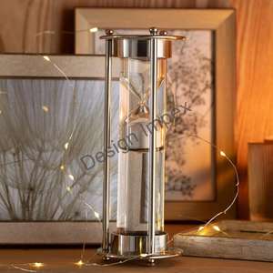 Novelty Gift Items White And Black <b>Sandtimer</b> Custom Mints Hourglass Nautical Item Office Home Decoration Accessories - Product Image 3