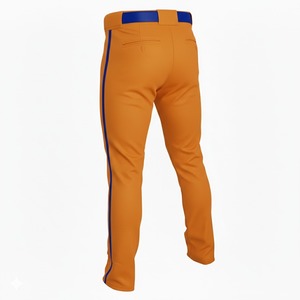 Pantalones de Béisbol Personalizados de Nuevo Diseño y Alta Calidad, Ropa Deportiva Transpirable de Poliéster con Pantalones de Béisbol a Rayas de Talla Grande - Product Image 4