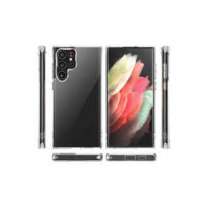 Coque de protection transparente en silicone mat anti-traces de doigts avec dos électroplaqué MRSA Forst pour Samsung Galaxy S22 Ultra - Product Image 2