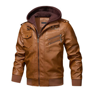 Chaqueta de piel de oveja de carreras para hombre de Otoño/Invierno, cuello levantado, patrón de camuflaje, logotipo frontal, longitud corta, revestimiento Formal - Product Image 3