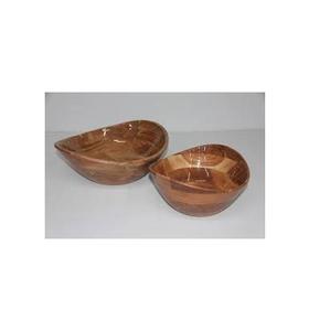 Fabricant en gros Logo personnalisé Bol en bois d'acacia Écologique Fait à la main Design moderne Finition naturelle Bol en bois personnalisé - Product Image 4