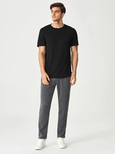 Men's High Quality 100% Cotton Casual Wear T-Shirts Solid Color with Custom Made <b>Design</b> and Letter Pattern - Product Image 2