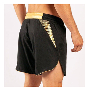 Pantalones cortos de MMA con logotipo personalizado, tela duradera Ripstop, estilo moderno, poliéster ligero, diseño elástico de secado rápido para boxeo de agarre - Product Image 5