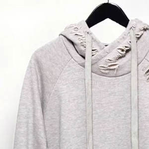 <b>Top</b> High Quality Comfortable Men <b>Distressed</b> Hoodie Cotton/Polyester Blend Long Sleeve Solid Winter Fleece - Product Image 6