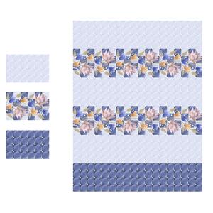 Color azul claro y oscuro con azulejos de cerámica esmaltados para baño de diseño de peces 30x45cm - Product Image 5