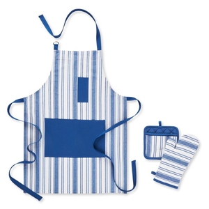 Logo personnalisé adulte unisexe confortable ecologique 100% coton biologique certificat GOTS café Top indien exportateur ensemble de tabliers - Product Image 3