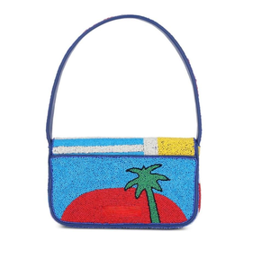 Sac à bandoulière stylesh en perles de rocaille sac à main brodé de perles avec logo personnalisé avec design de perles de rocaille par MD HANDICRAFTS - Product Image 2