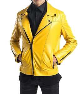 Usine du Pakistan vestes en cuir pour hommes vestes en cuir véritable mode Streetwear veste en cuir pour hommes élégant en maximisant l'usure - Product Image 1