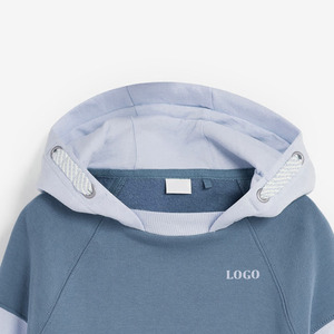 Sudadera con Bloques de Color para Niñas con Tela Suave para un Ajuste Relajado, Servicio OEM, Hombros Caídos, Transpirable, Cómoda - Product Image 5